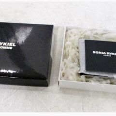 【新品　未使用】RYKIEL HOMME リキエルオム 小銭入れ コインケース 61957　レザー 黒 ブラック　メンズ財布　1103ZSの画像