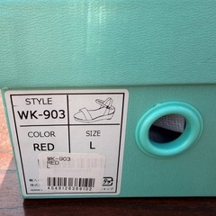 レディースサンダル Lサイズ 赤の画像