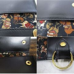 【新品　未使用品】サルヴァトーレフェラガモ 6連　キーケース ガンチーニ レザー 裏地ポニー　馬　黒 22 6622 箱付き　1104ZSの画像