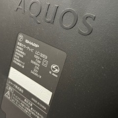 SHARP 32型テレビの画像