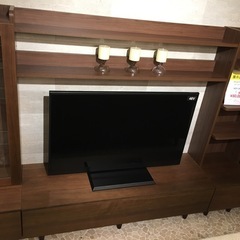 収納棚 ガラス棚　シェルフ 本棚 足に傷あり KEYUKAの画像