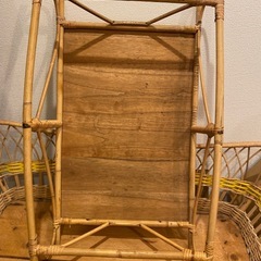 木製籠２つの画像