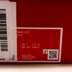 NIKE AIR MAX 2017 ブラック UK 7の画像