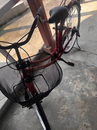 ※決まりました　ママチャリ　自転車　26インチ　レッド