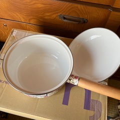 片手鍋 ローズ柄 　の画像