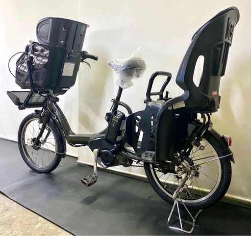 1年保証　送料無料　ブリヂストン　20インチ 子供乗せ　3人乗り 深緑　電動アシスト自転車 g320