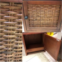 オープンシェルフ アンティーク調 アジアンテイスト 棚 シェルフ ラック 扉 収納　の画像