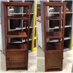 オープンシェルフ アンティーク調 アジアンテイスト 棚 シェルフ ラック 扉 収納　の画像