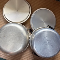 アルミ製両手鍋　2個の画像