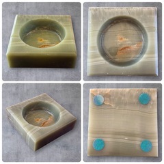 Windmill ONYX オニキス 卓上喫煙セット 灰皿 ライター 大理石の画像