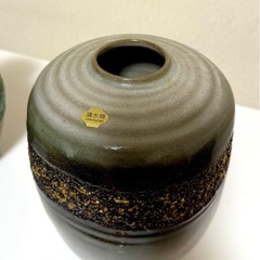 清水焼  壺 花瓶 レトロ アンティーク ヴィンテージの画像
