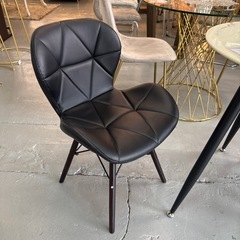 大理石調ガラス天板　ダイニングテーブルセットの画像