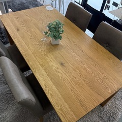 ダイニングテーブルセット　テーブル:クラッシュゲートの画像