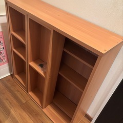 書棚 
ブラウン 90×29×92cmの画像