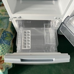  【2021年製】SHARP 152L 2ドア冷蔵庫 SJ-15E9-W 白 動作確認済みの画像