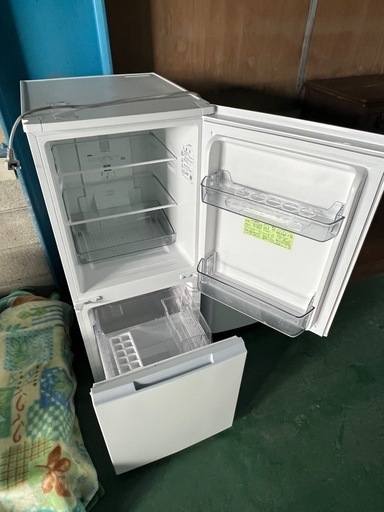  【2021年製】SHARP 152L 2ドア冷蔵庫 SJ-15E9-W 白 動作確認済み