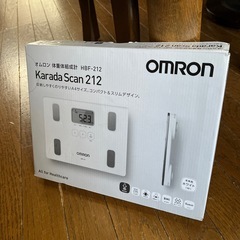 OMRON(オムロン)体重体組成計　HBF-212  K arada Scan212 中古品(美品)の画像