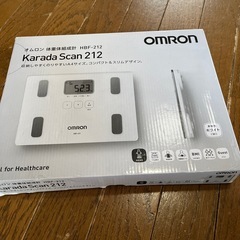 OMRON(オムロン)体重体組成計　HBF-212  K arada Scan212 中古品(美品)の画像
