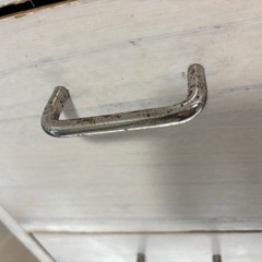 【無料】天板タイル付・木製4段チェスト（キャスター付きキッチンワゴン）の画像