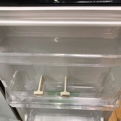 高年式 2024年製 YRZ-F15LK 156L 冷蔵庫 ブラック ヤマダ電機 2ドア 冷凍冷蔵庫 一人暮らし 単身用 【糸島市内 送料無料】 112993-2-005の画像