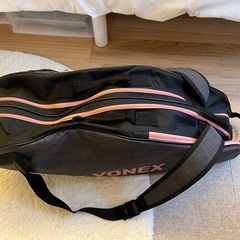 ヨネックス ラケットバック テニスバッグ 黒 × ピンクの画像