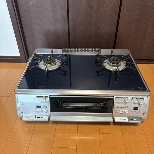 リンナイ　グリル付二口ガステーブルコンロ　ガラストップ　LPガス用 
RTS62WK17R-VR