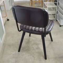 ニトリ Nシールド ゲーリッグ3 ワークチェア デスクチェア オフィスチェア ダークブラウン ダイニングチェア ヴィンテージ調カラー 札幌市東区 新道東店の画像