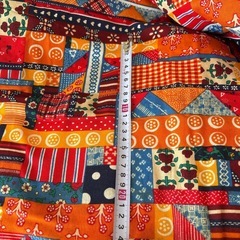 パッチワーク風プリント生地5mの画像