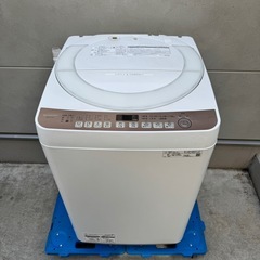 284⭐️2021年製美品★シャープ　洗濯機　7KG 大型　一人暮らし　大容量の画像