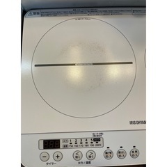 【お譲り先決定済み】アイリスオーヤマ　2口IHコンロ  白の画像