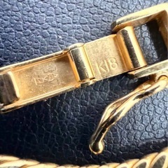 k18 喜平 中折れ ネックレス ブレスレットの画像