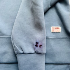 日曜日廃棄 Java. トレーナー スウェット トップス 長袖 ブルー系の画像