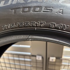 ブリヂストンのトランザ17インチ、バリ9分山の画像