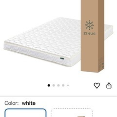 クイーンベッド＋マットレス セットの画像