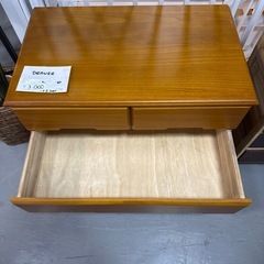 桐チェスト　キャスター付き　3段の画像