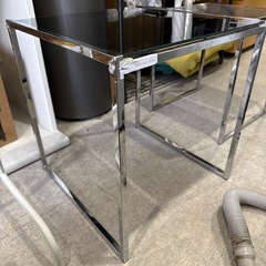ガラス天板　サイドテーブルの画像