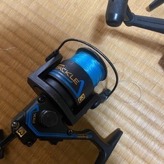 釣り竿とリールの画像