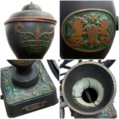 ①特大 富士珈機 フジローヤル コーヒーミル 置物 アンティーク 動輪 ビンテージ 珈琲 オブジェ ディスプレイ 看板 喫茶 ジモティ姫路の画像