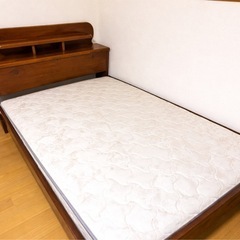 【3/23まで】シングルベッドフレーム＋マットレス セット(単品もできます)の画像