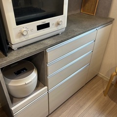 【3月中・土日限定】日本製・キッチンボード（幅1400mm）｜1年半使用の美品の画像