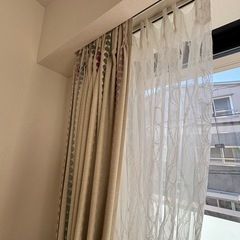 美品！ フジエテキスタイル レース(PF1451CH) W1880×H1940の画像