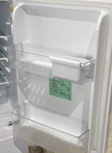 (送料無料) 2022年 極美品 154L 冷蔵庫 ガラス棚 フルオープン扉
