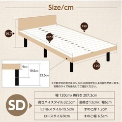 ベッドフレームの画像