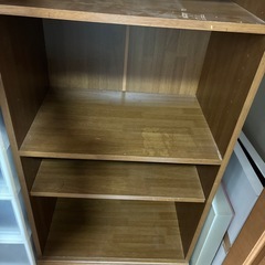 ブラウンの棚 可動棚 収納家具カラーボックス  の画像