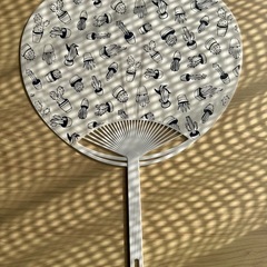 チャムス　うちわの画像