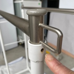 ２連ハンガーラック・最大幅93×奥行45×高さ103.5cm(ネジなしのため高さ調整不可)の画像