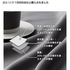 カーテン 幅100cm × 長さ178cm×2枚の画像