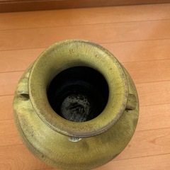 笠間焼　　窯元　柏陶園　壺　花瓶　木箱付の画像