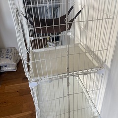 猫用ゲージ2段の画像
