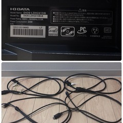 【23.8インチ　ゲーミングモニター2台セット】ケーブル一式付き／デュアルモニターの画像